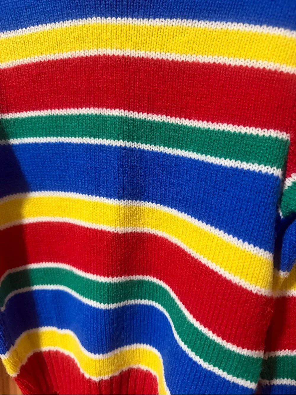 1980s Vintage Primary color Striped Osh Kosh Sweater